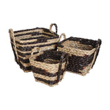 rush braid storage basket