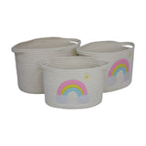 cotton thread rope storage basket