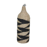 straw-woven vase