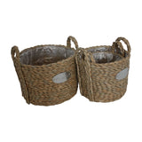 straw-woven flowerpot cover
