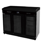 Tea Cabinet (Black Glass 1.2m without drawer)