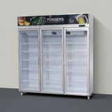 three-door cold air display cabinet  fresh-keeping cabinet  wine cabinet  beverage cooler / drink cooler