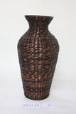 straw-woven vase