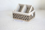 rush & nylon storage basket