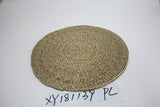 straw-plaited placemat