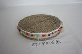 straw-plaited ottoman/zabuton