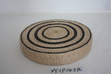 straw-plaited ottoman/zabuton
