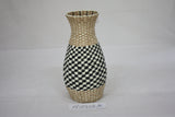 straw-woven vase