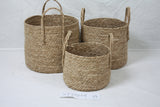 rush rope storage basket