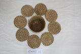 straw-plaited placemat