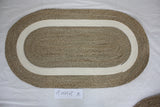 water hyacinth braided floor mat