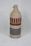 straw-woven vase