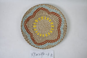 straw-woven wall decoration