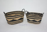 rush & paper storage basket