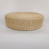 straw-woven ottoman/zabuton