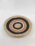 straw-woven wall decoration